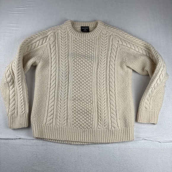 Polo Jeans Co Sweaters - Polo Jeans Co Ralph Laurens Womens Heavy Cable Knit Fisherman Sweater M Wool